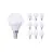 Confezione Multipack 10x Noxion Lucent Lustre LED E14 Sferica Ghiaccio 2.5W 250lm - 827 Bianco Molto Caldo | Sostitutiva 25W