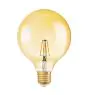 Osram Vintage 1906 LED E27 Globe Filamento Oro 125mm 7W 650lm - 824 Bianco Molto Caldo | Sostitutiva 40W