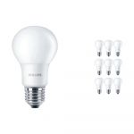 Confezione Multipack 10x Philips Corepro LEDbulb E27 Pera Ghiaccio 8W 806lm - 840 Bianco Freddo | Sostitutiva 60W