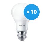 Confezione Multipack 10x Philips MASTER LEDbulb E27 Pera Ghiaccio 3.4W 470lm - 922 Bianco Molto Caldo | Miglior resa cromatica - Dimmerabile - Sostitutiva 40W