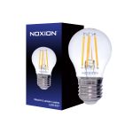 Noxion Lucent Lustre LED E27 Sferica Filamento Chiara 4.5W 470lm - 827 Bianco Molto Caldo | Dimmerabile - Sostitutiva 40W