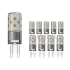 Confezione Multipack 10x Noxion Bolt LED Capsule G9 3.8W 470lm - 827 Bianco Molto Caldo | Sostitutiva 40W