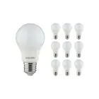 Confezione Multipack 10x Noxion Lucent Classic LED E27 Pera Ghiaccio 8.5W 806lm - 827 Bianco Molto Caldo | Sostitutiva 60W